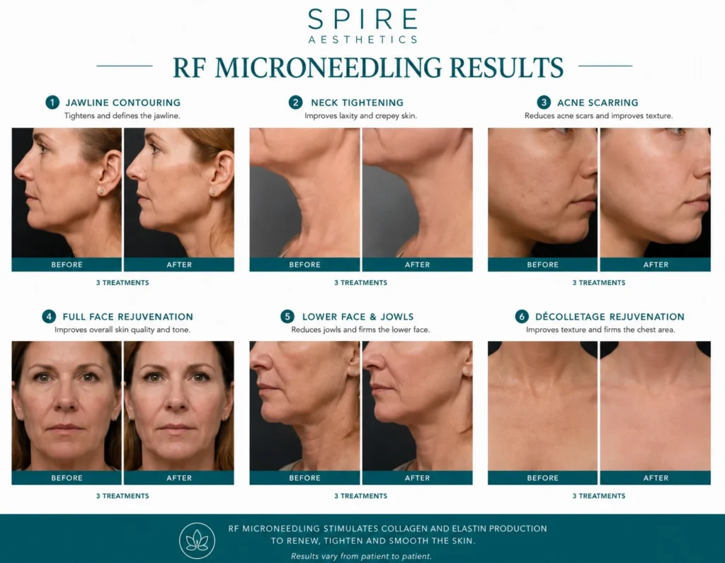 RF Microneedling Skin tightening Princes Risborough results